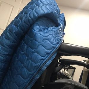 North face baby blue jacket